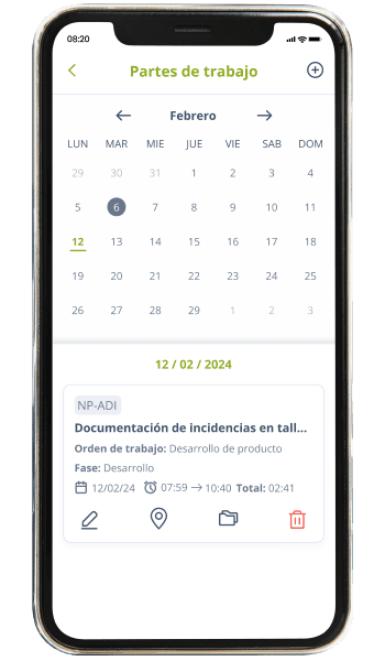 partes de trabajo